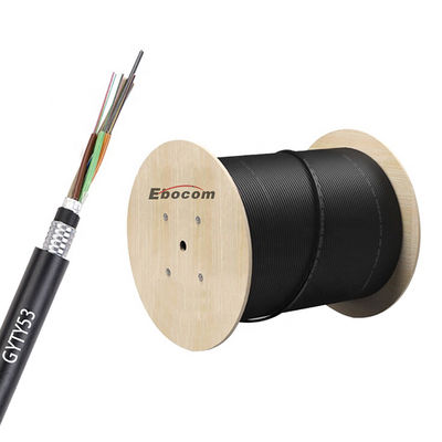 डायरेक्ट डक्ट GYTY53 फाइबर ऑप्टिक केबल 12 24 36 48 कोर स्ट्रैंडिंग बिल्डिंग वायरिंग सिस्टम