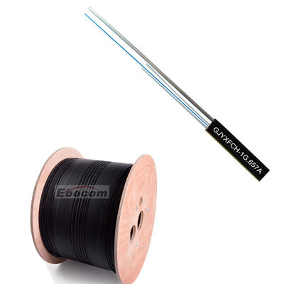 आउटडोर GJYXFCH 1 2 4 कोर G652D G657A1 G657A2 LSZH PVC ड्रॉप केबल नेटवर्किंग के लिए