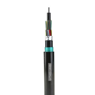 48/96/144 कोर GYTA53 बख्तरबंद फाइबर केबल भारी शुल्क भूमिगत नलिका और दफन